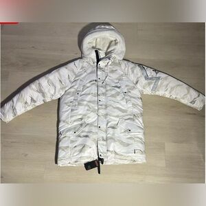 Nike AIR JORDAN J-3B Flight Jacket Parka Down Camo AA1951-100 Mens Sz. Large